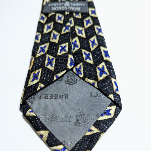 Robert Talbott Vintage Silk Tie - atomic 80s pattern excellent condition - Picture 7 of 9